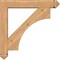 Ekena Millwork Westlake Arts and Crafts Smooth Bracket w/ Offset Brace, Western Red Cedar, 5 1/2"W x 28"D x 28"H BKT0604X28X28WTL03SWR - alternate 4